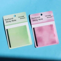 کاغذ یادداشت چسب دار شفاف اکلیلی 50 برگ NO.8896 سایز 7.3*7.3 سانتی متر