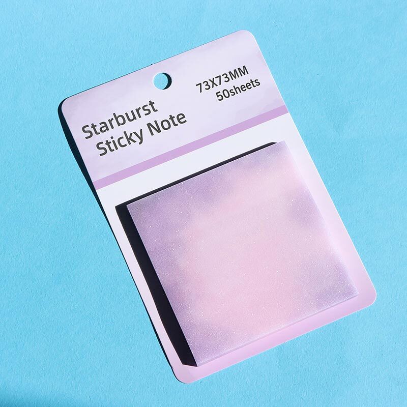 کاغذ یادداشت چسب دار شفاف اکلیلی 50 برگ NO.8896 سایز 7.3*7.3 سانتی متر