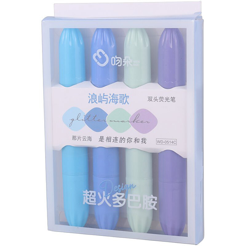 ماژیک هایلایت دو سر نوک تخت / گرد WD-0514C