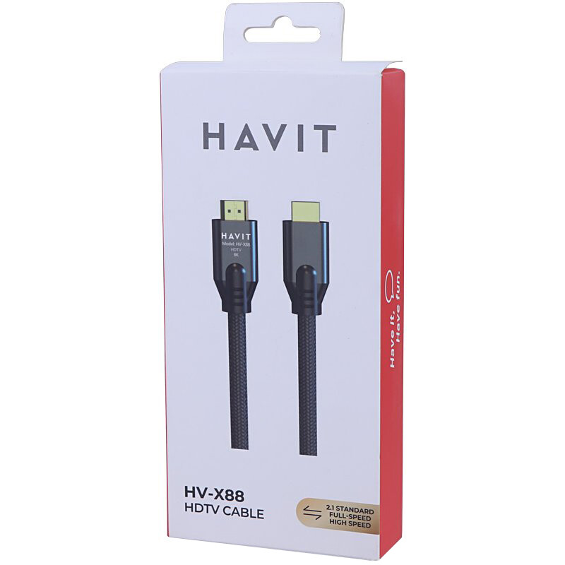 کابل HDMI 8K هویت HV-X88 طول 1.8 متر