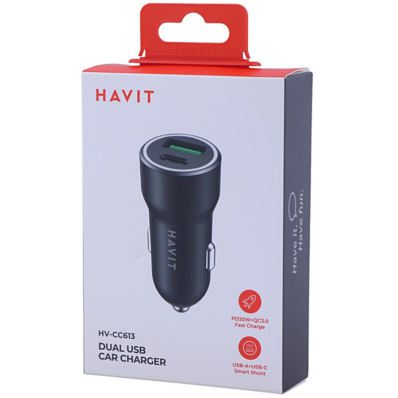 شارژر فندکی 20 وات هویت HV-CC613