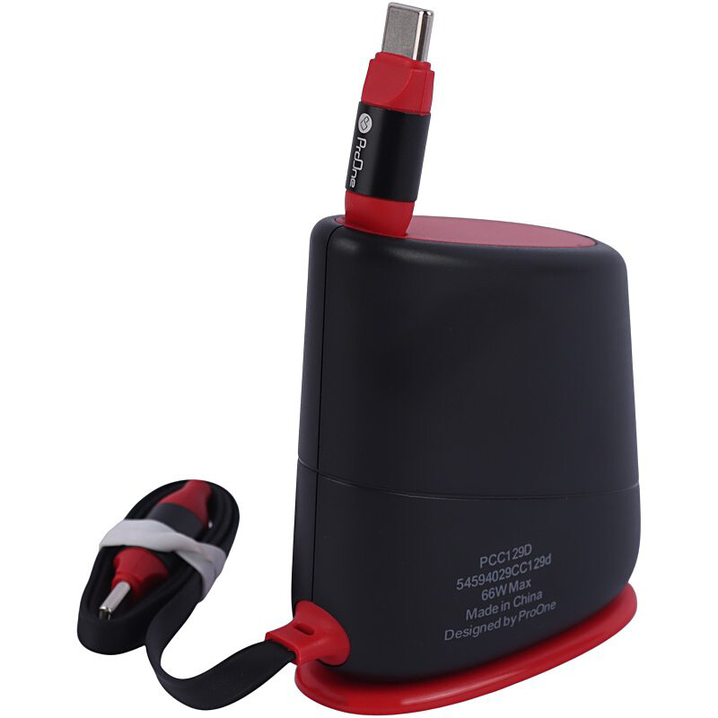 کابل دو سر تایپ سی فست شارژ 66 وات پرووان PCC129D طول 1.3 متر