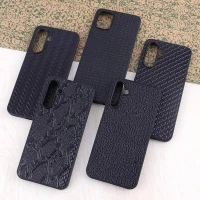 قاب چرمی Black طرح دار برجسته