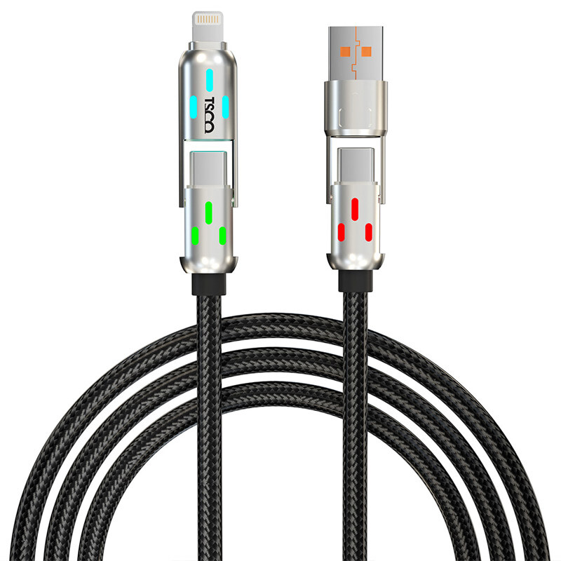 کابل شارژ چندکاره فست شارژ 60 وات تسکو GCA 60 طول 2 متر