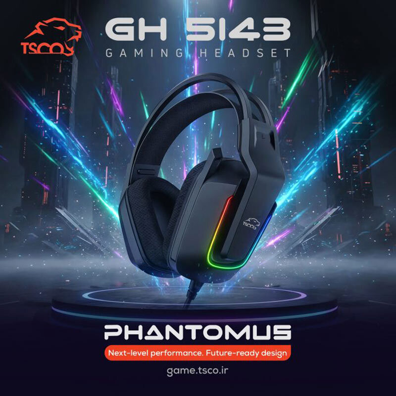 هدست گیمینگ سیم دار TSCO GH 5143 Phantomus