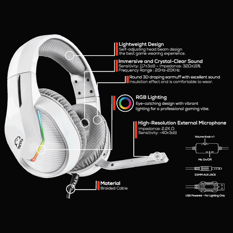 هدست گیمینگ سیم دار TSCO GH 5141 Zonyx