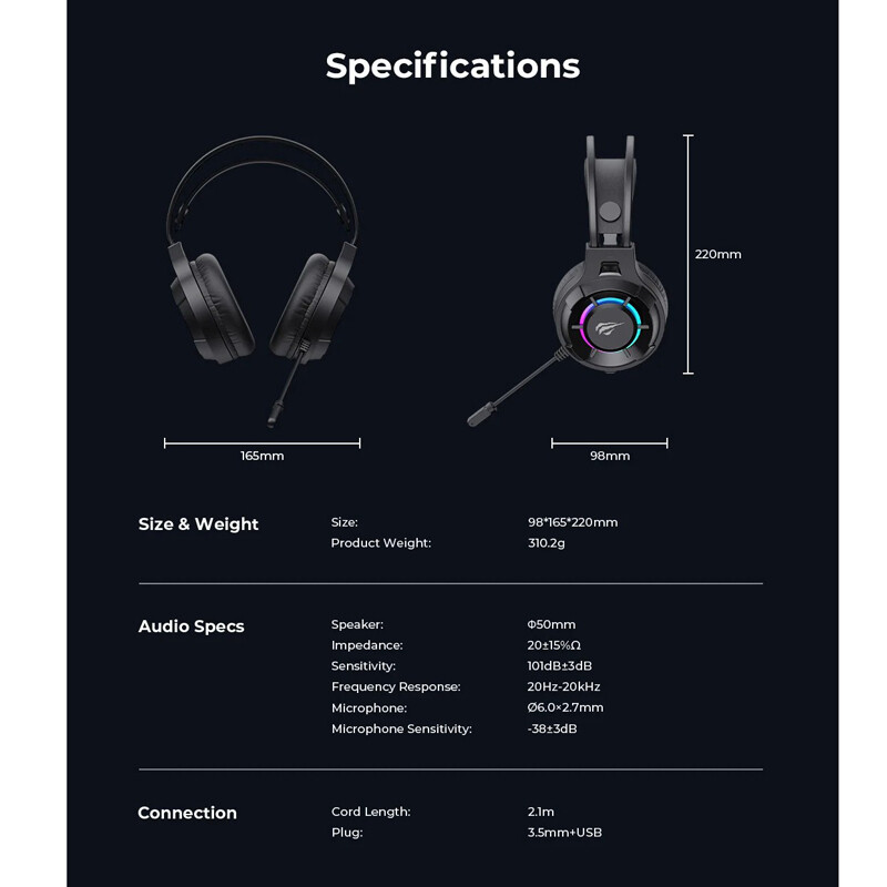 هدست گیمینگ سیم دار Havit Gamenote H2049D