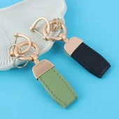 جاکلیدی چرمی گلد دو حلقه کد ME985
