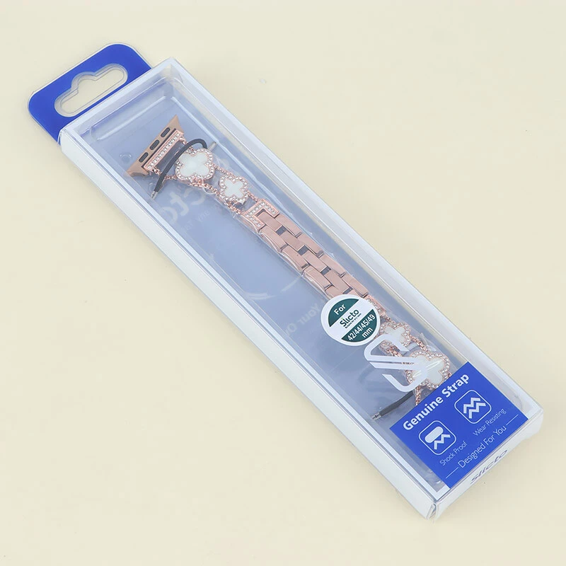 بند اپل واچ Slicto سایز 42/44/45/46/49 میلی متری طرح دیاموند ون کلیف کد 2