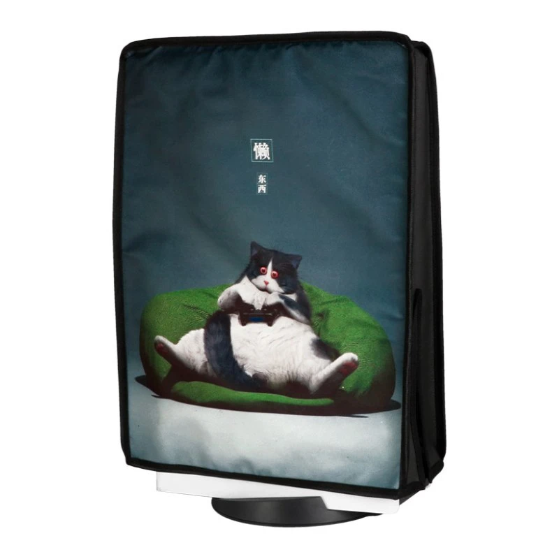 کاور پارچه ای کنسول PS5 FAT طرح Cat Gamer
