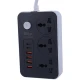 چند راهی 3 خانه اورنج OR-PD24 با کابل 2 متری + شارژر USB و Type-C