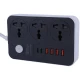 چند راهی 3 خانه اورنج OR-PD24 با کابل 2 متری + شارژر USB و Type-C