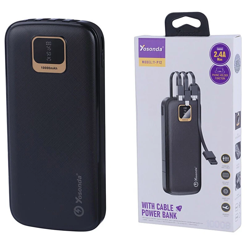پاور بانک یوسوندا Y-P12 12W ظرفیت 10000 میلی آمپر ساعت