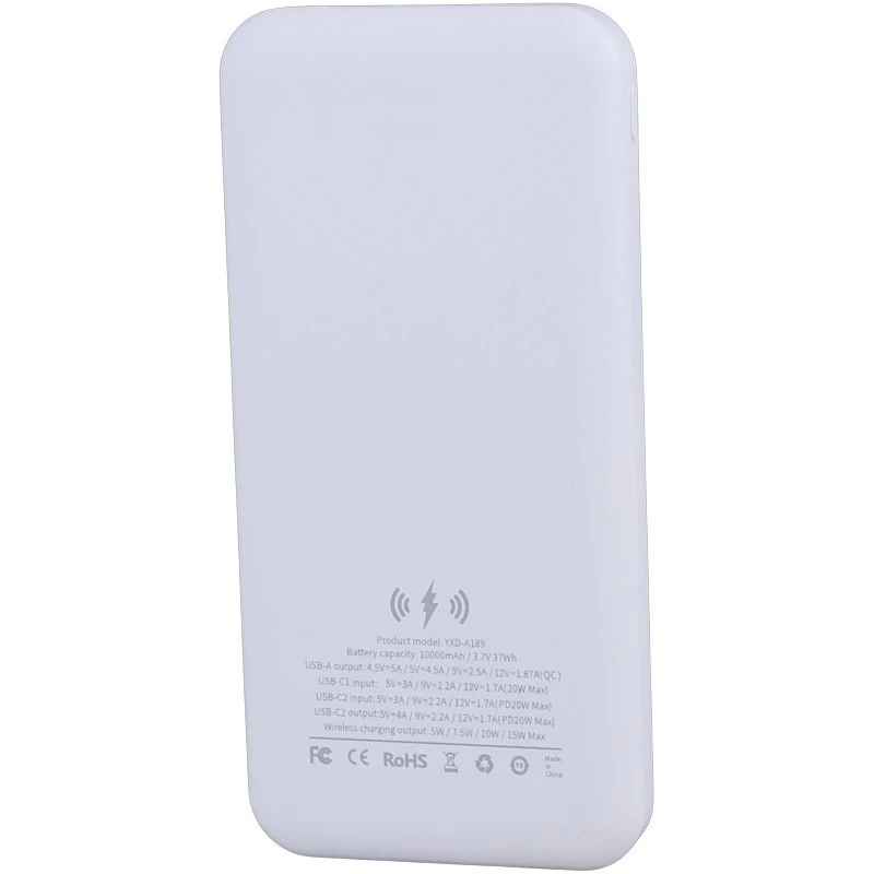 پاور بانک بی سیم فست شارژ یوسوندا YXD-A189 QC PD 22.5W ظرفیت 10000 میلی آمپر ساعت
