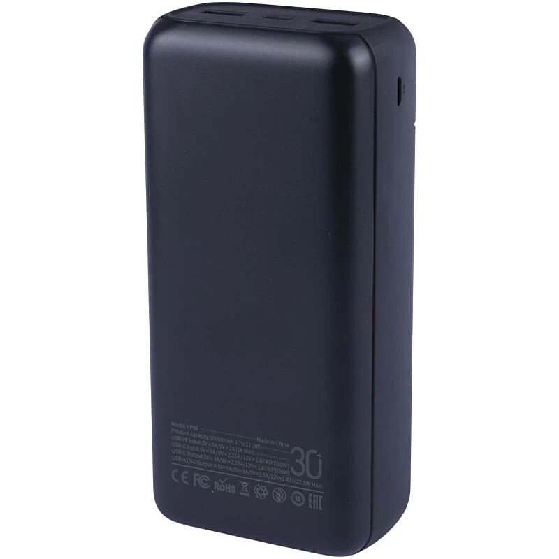 پاور بانک فست شارژ یوسوندا Y-P93 QC PD 22.5W ظرفیت 30000 میلی آمپر ساعت
