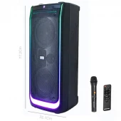 اسپیکر چمدانی بلوتوثی کینگ استار KBS560 + میکروفون و ریموت کنترل