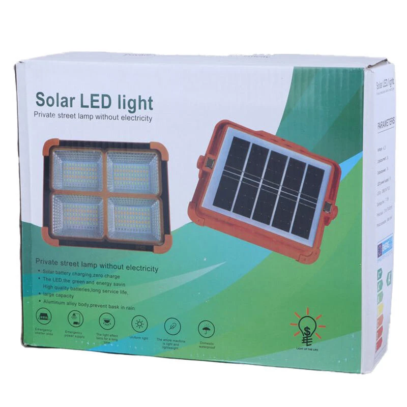 پروژکتور سیار ال ای دی شارژی و پاور بانک خورشیدی Led Solar Light کد 3