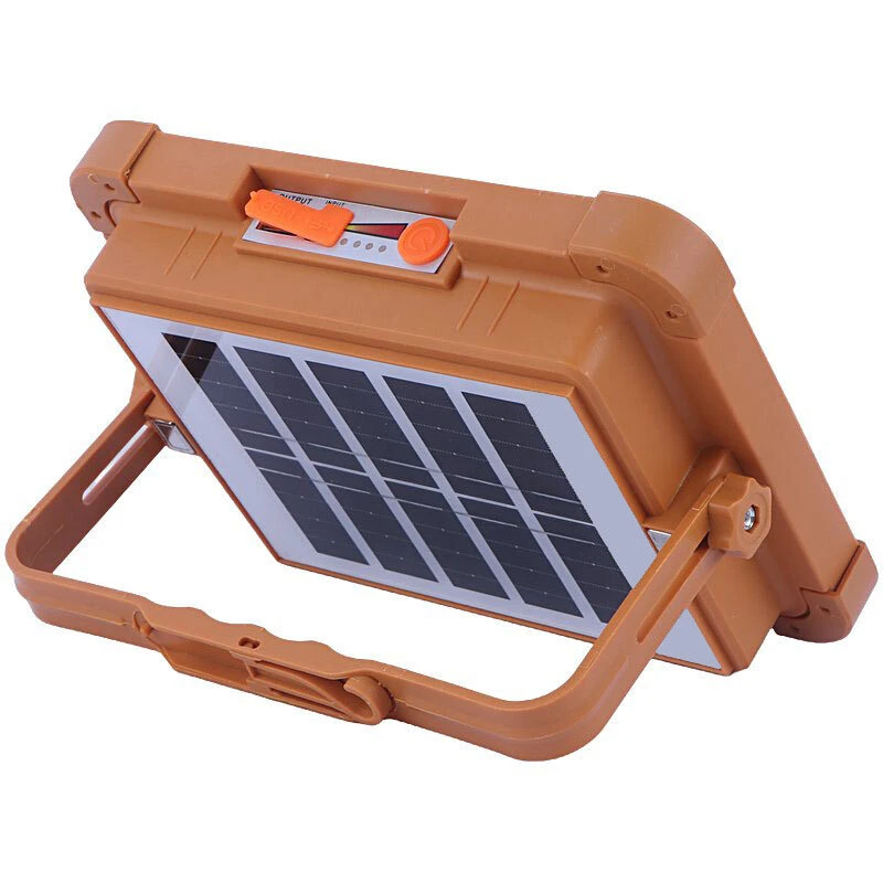 پروژکتور سیار ال ای دی شارژی و پاور بانک خورشیدی Led Solar Light کد 3