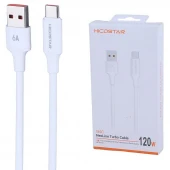 کابل تایپ سی فست شارژ 120 وات هایکو استار 185C طول 1 متر