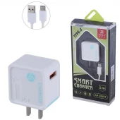 شارژر دیواری 10.5 وات Aople AP-3589T 2.1A + کابل تایپ سی