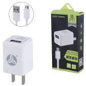 شارژر دیواری 6 وات Aople AP-3583A 1.2A + کابل میکرو یو اس بی