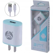 شارژر دیواری 6 وات Aople AP-3375 1.2A + کابل میکرو یو اس بی
