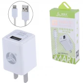 شارژر دیواری 6 وات Aopuduo AD-583P 1.2A + کابل آیفونی