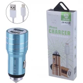 شارژر فندکی 15.5 وات Jia Hao JH-K21P + کابل آیفونی