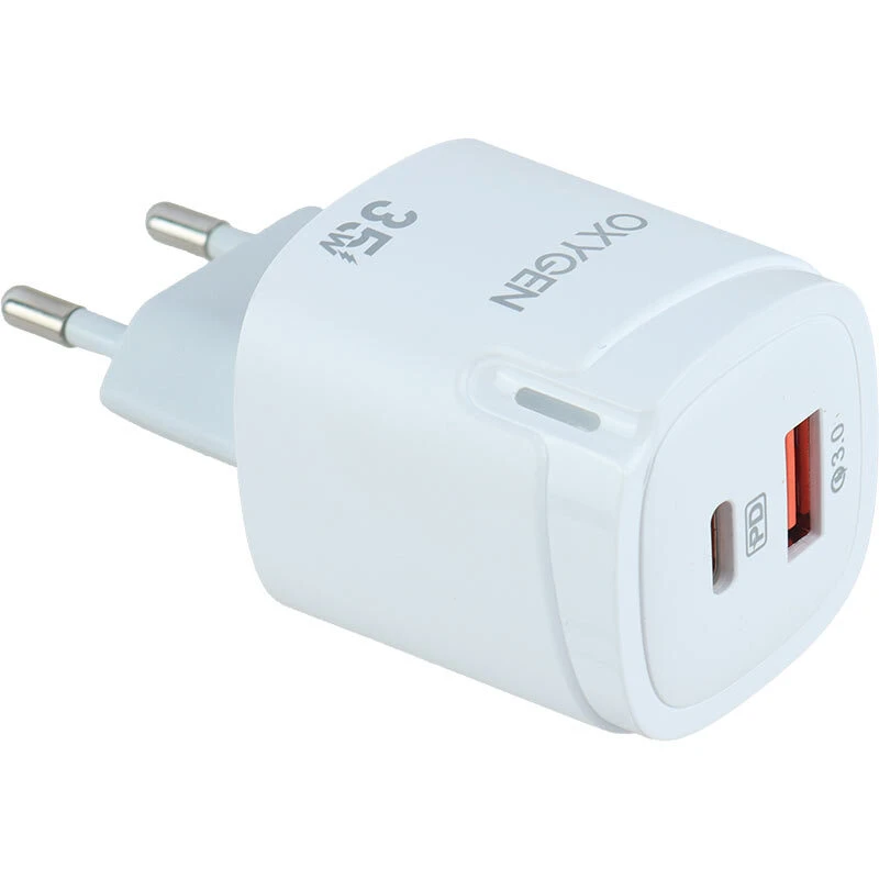 شارژر دیواری 35 وات اکسیژن CH-7 QC3.0 PD 3A