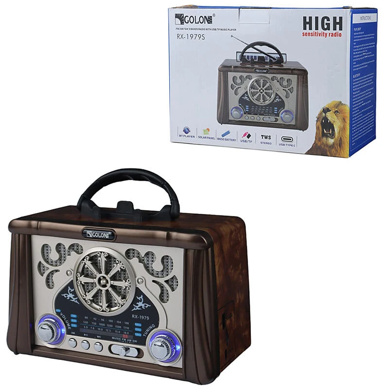 رادیو اسپیکر بلوتوثی گولون RX-1979