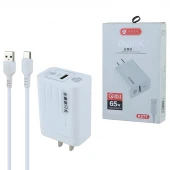 شارژر دیواری 20 وات Jia Hao K27T 4A + کابل تایپ سی