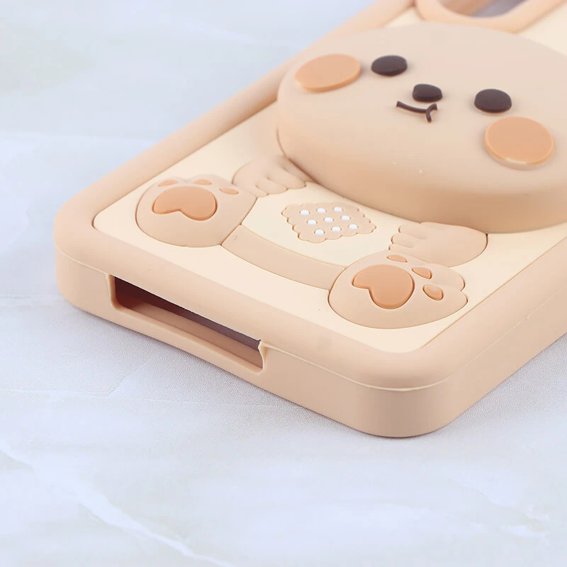 قاب سیلیکونی پاپ سوکت دار طرح Cute Bear