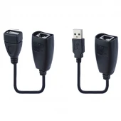مبدل افزایش طول USB تحت شبکه USB-RJXT طول 45 متر