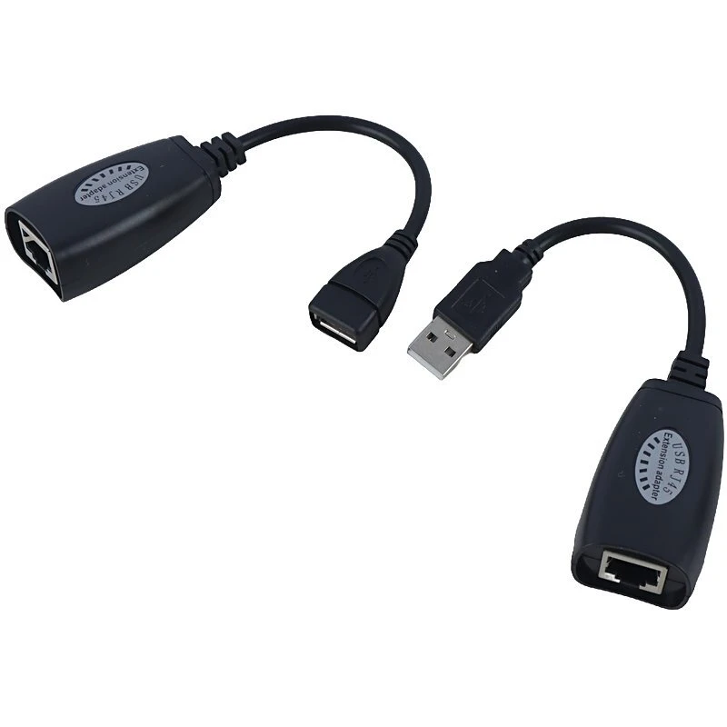 مبدل افزایش طول USB تحت شبکه USB-RJXT طول 45 متر