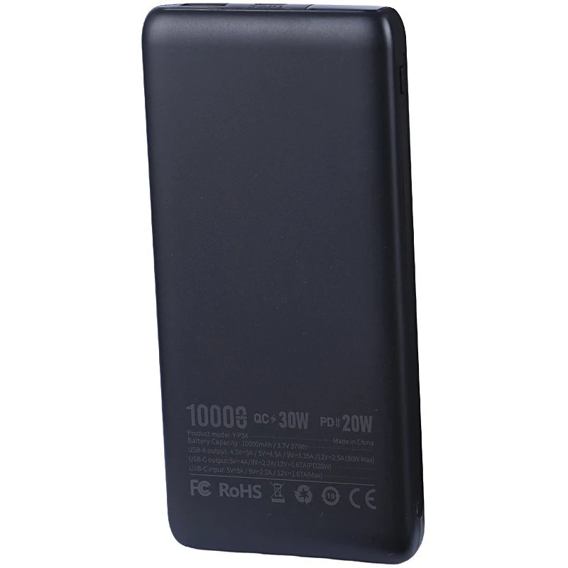 پاور بانک فست شارژ یوسوندا Y-P34 PD QC 30W ظرفیت 10000 میلی آمپر ساعت