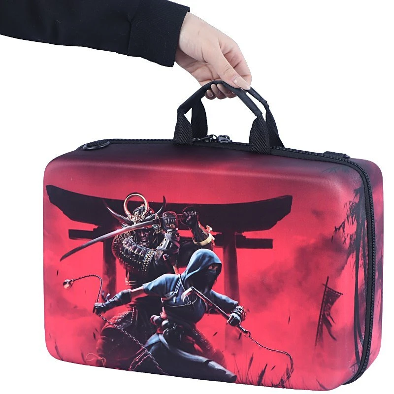 کیف کنسول بازی PS5 Slim طرح Assassins Creed Shadows کد 1