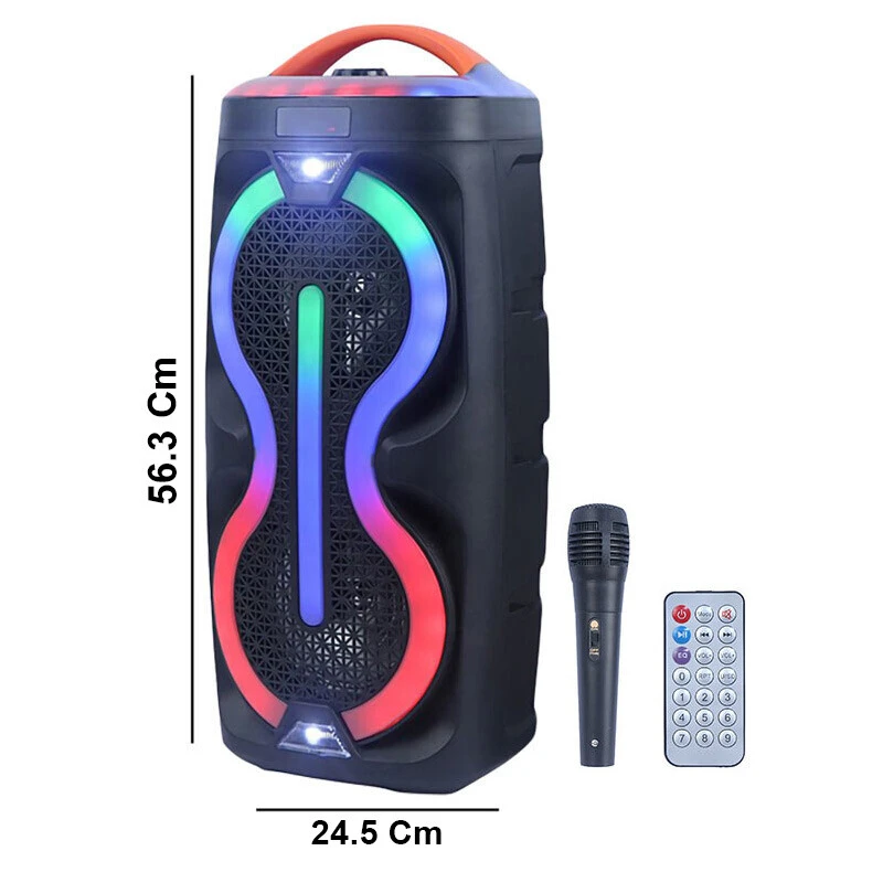 اسپیکر چمدانی بلوتوثی ABS-6201 + میکروفون و ریموت کنترل