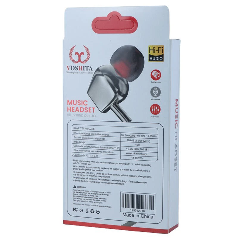 هندزفری سیمی یوشیتا YR-016