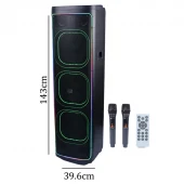 اسپیکر چمدانی بلوتوثی برودو BTS-2272 + میکروفون و ریموت کنترل