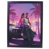 تابلو شاسی طرح GTA VI سایز 30*40 سانتی متر کد 4