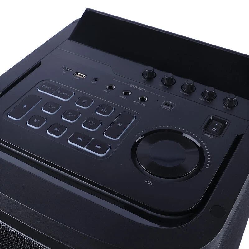 اسپیکر چمدانی بلوتوثی برودو BTS-2271 + ریموت کنترل و میکروفون
