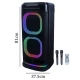 اسپیکر چمدانی بلوتوثی برودو BTS-2120 + میکروفون و ریموت کنترل