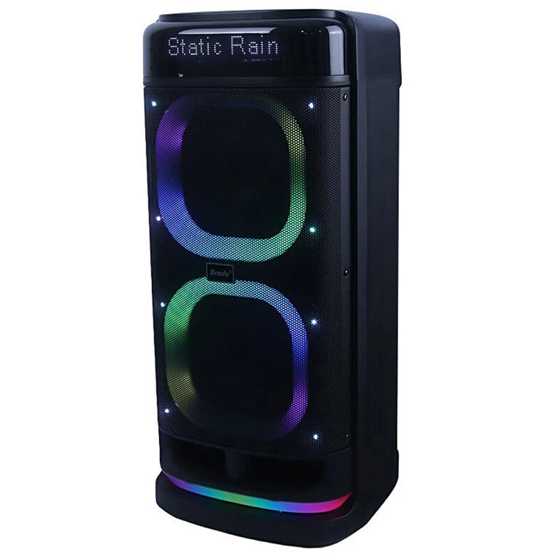 اسپیکر چمدانی بلوتوثی برودو BTS-2120 + میکروفون و ریموت کنترل