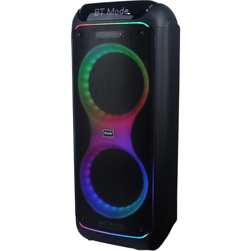 اسپیکر چمدانی بلوتوثی برودو BTS-2123 + میکروفون و ریموت کنترل