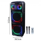 اسپیکر چمدانی بلوتوثی برودو BTS-2172 + میکروفون و ریموت کنترل