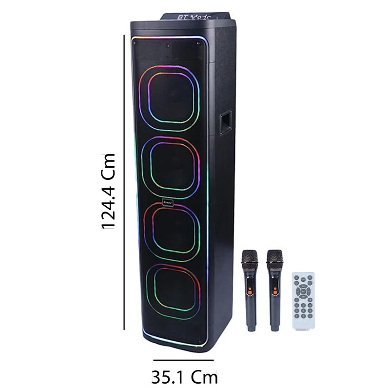 اسپیکر چمدانی بلوتوثی برودو BTS-2271 + ریموت کنترل و میکروفون