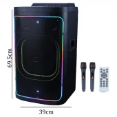 اسپیکر چمدانی بلوتوثی برودو BTS-2241 + میکروفون و ریموت کنترل