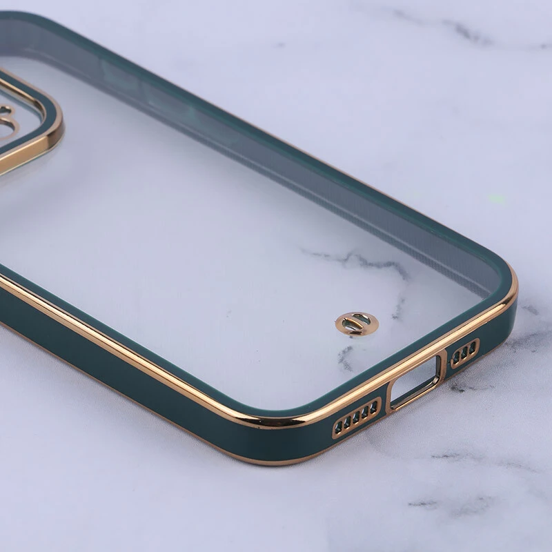 قاب ژله ای آیفون iPhone 15 Pro دور رنگی محافظ لنزدار
