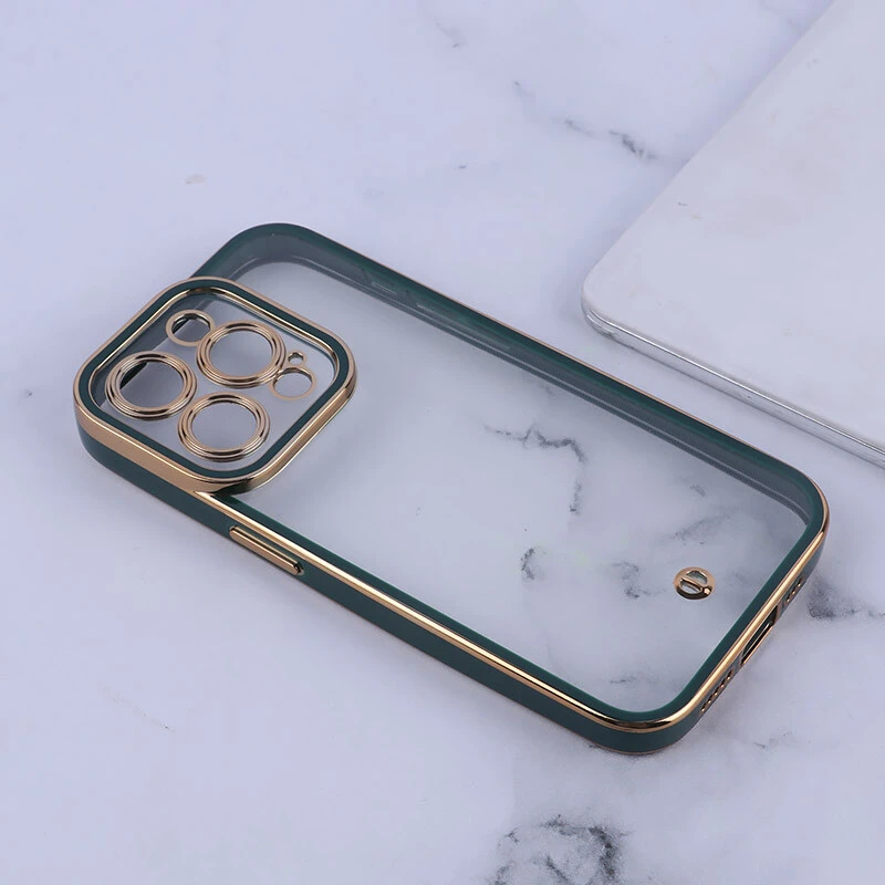قاب ژله ای آیفون iPhone 15 Pro دور رنگی محافظ لنزدار