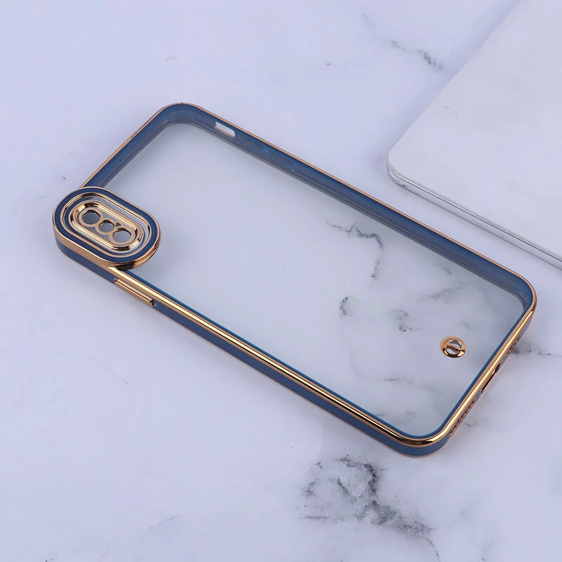قاب ژله ای آیفون XS Max دور رنگی محافظ لنزدار